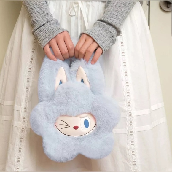 POP MART LABUBU THE MONSTERS Classic Series Plush Flower Bag Blue Brand New - Picture 2 of 16